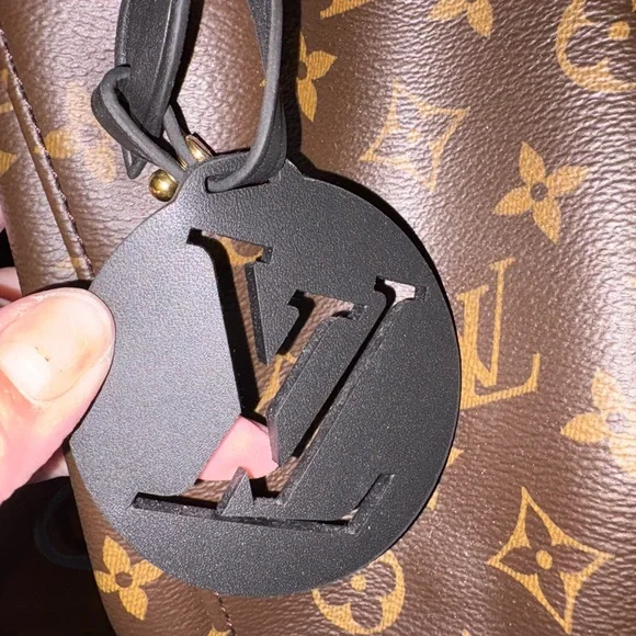 LOUIS VUITTON
Montsouris NM Monogram Canvas Leather Backpack Black - Picture 6 of 10